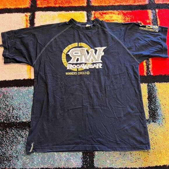 Rocawear Winner Circle Y2K Rap Embroidered XXL Tee - Picture 1 of 4